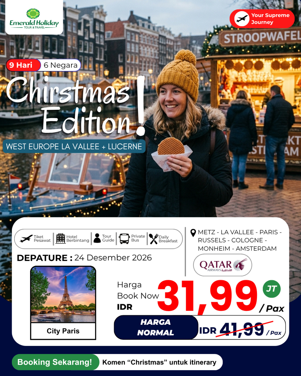9D CHRISTMAS EDITION!  EUROPE 24 DES 26